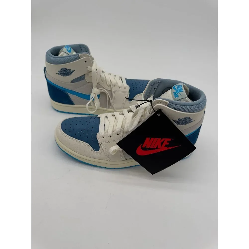 Nike Air Jordan 1 High Zoom CMFT 2-Sail/DK Powder Blue/M-‎ 7.5/W-9 New w/Box